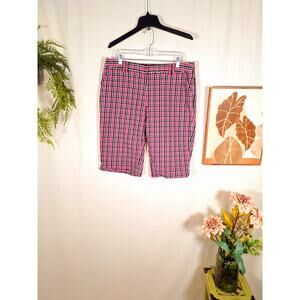 Lady Hagen Women's Golf Shorts Pink/Black Striped Size 14